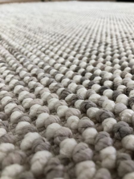 Clam Serisi Sık Bukle Dokuma Modern Gri Renk Halı OH-343