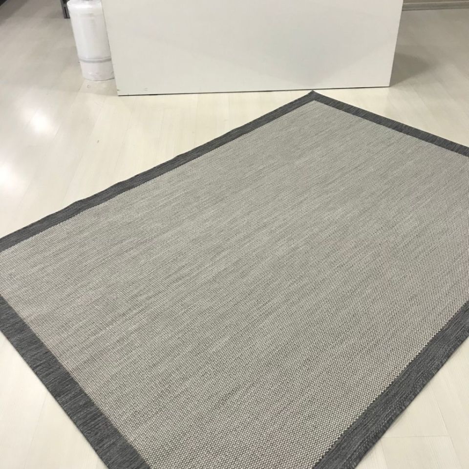 Alfa Serisi Makinede Yıkanabilir Gri Sisal Halı NX-37