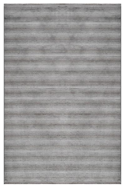 Mercan Serisi Gri Renk Makinede Yıkanabilir Kilim NX-3034