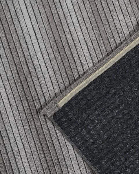 Mercan Serisi Gri Renk Makinede Yıkanabilir Kilim NX-3034