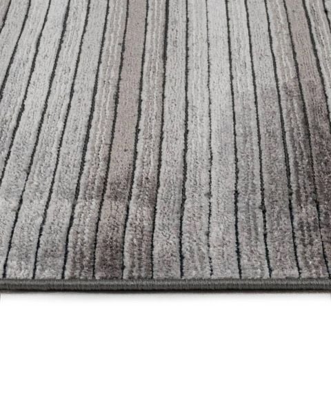 Mercan Serisi Gri Renk Makinede Yıkanabilir Kilim NX-3034