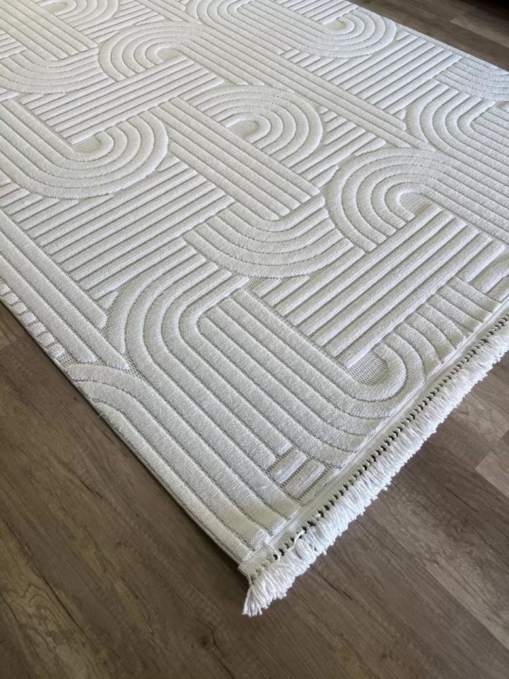 FIRSAT ÖLÇÜ 180x250 (5m2) Krem Renk Modern Halı