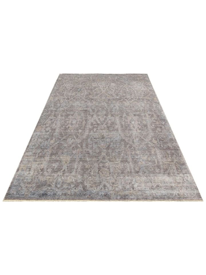 Safir Serisi %100 Tencel İpeği ile Dokunan El Emeği Destekli Özel Tezgah Halısı NX-687