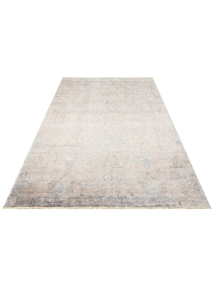 Safir Serisi %100 Tencel İpeği ile Dokunan El Emeği Destekli Özel Tezgah Halısı NX-688