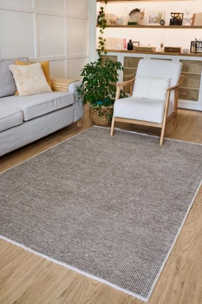 Norge Serisi Yumuşak Dokulu Yeni Nesil Bej Renk Halı AP-2412