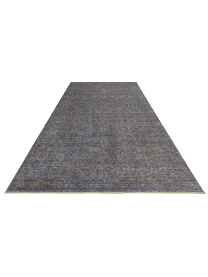 Safir Serisi %100 Tencel İpeği ile Dokunan El Emeği Destekli Özel Tezgah Halısı NX-690