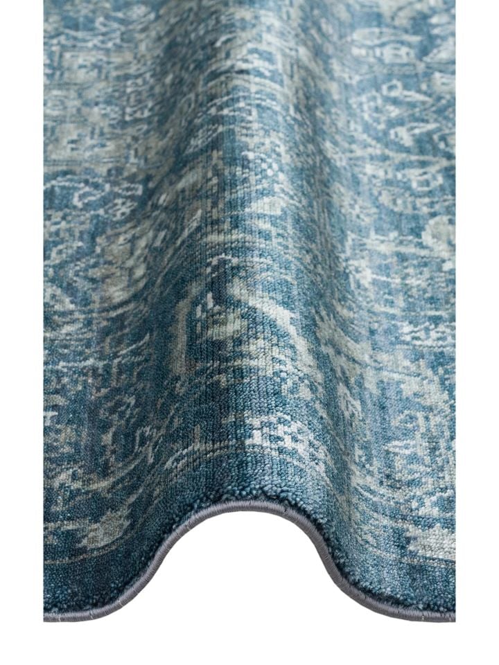 Safir Serisi %100 Tencel İpeği ile Dokunan El Emeği Destekli Özel Tezgah Halısı NX-691