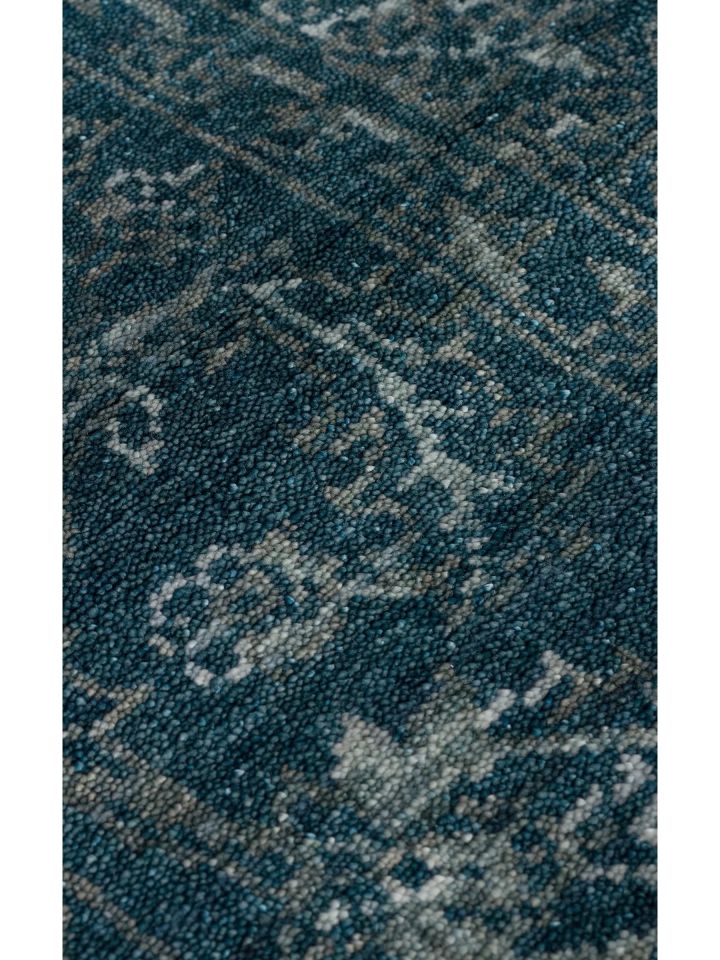 Safir Serisi %100 Tencel İpeği ile Dokunan El Emeği Destekli Özel Tezgah Halısı NX-691