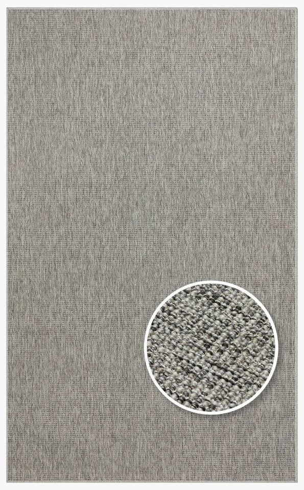 Avina Serisi Gri/Antrasit Kolay Temizlenebilir Sisal Halı EH-47