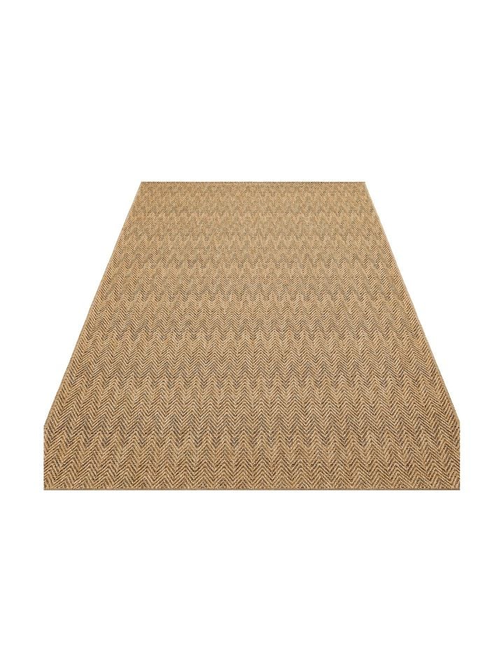 Avina Serisi Bej/Kahve Kolay Temizlenebilir Sisal Halı EH-48