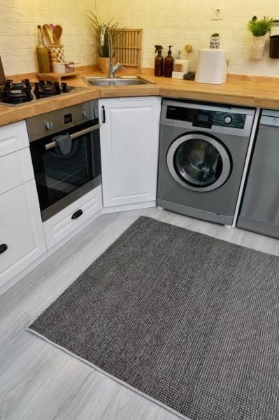 Norge Serisi Yumuşak Dokulu Yeni Nesil Antrasit Renk Halı AP-2415