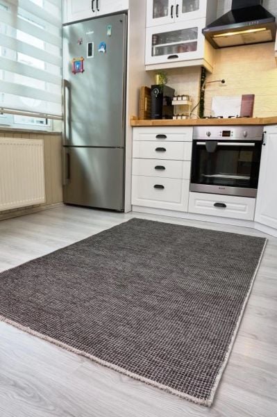 Norge Serisi Yumuşak Dokulu Yeni Nesil Antrasit Renk Halı AP-2415