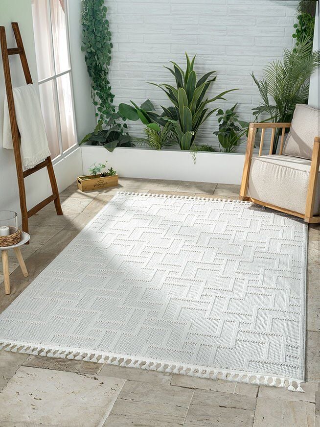 FIRSAT ÖLÇÜ 160x230 (4 m2)  Ekru Renk Bukle Halı