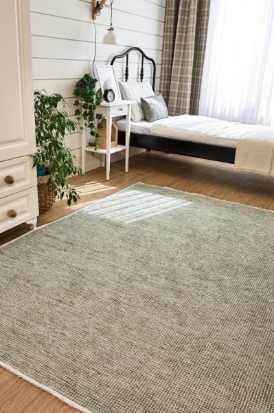 Norge Serisi Yumuşak Dokulu Yeni Nesil Yeşil Renk Halı AP-2416