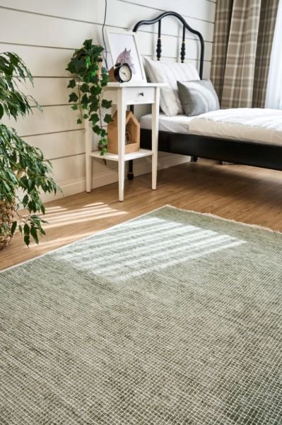 Norge Serisi Yumuşak Dokulu Yeni Nesil Yeşil Renk Halı AP-2416