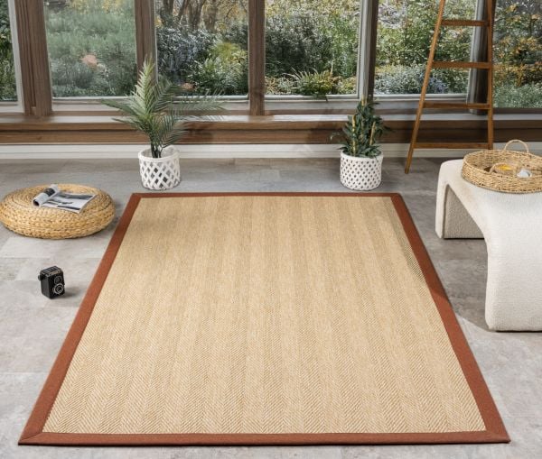 Beta Serisi Bordürlü Sisal Halı NX-5650