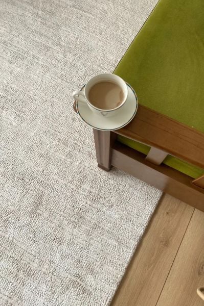 Monza Serisi Krem Renk Akrilik Salon Halısı AP-6631