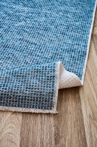 Norge Serisi Yumuşak Dokulu Yeni Nesil Mavi Renk Halı AP-2417