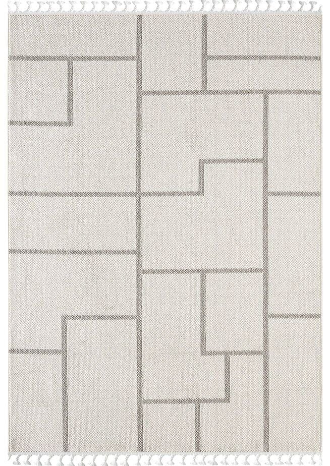 FIRSAT ÖLÇÜ 160x230 (4 m2)  Ekru/Gri Renk Bukle Halı