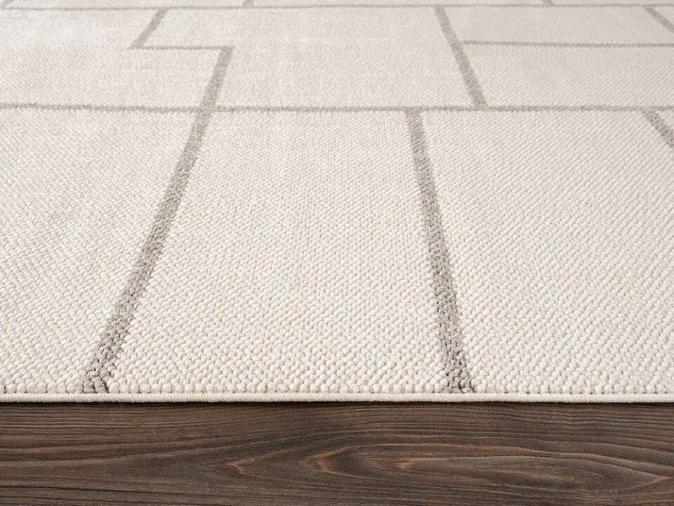 FIRSAT ÖLÇÜ 160x230 (4 m2)  Ekru/Gri Renk Bukle Halı