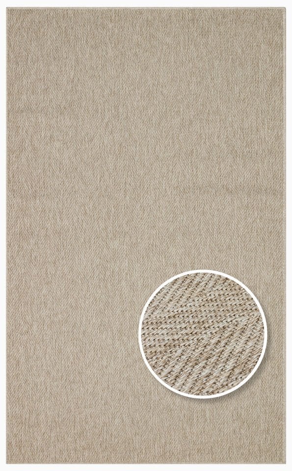 Avina Serisi Bej Kolay Temizlenebilir Sisal Halı EH-50