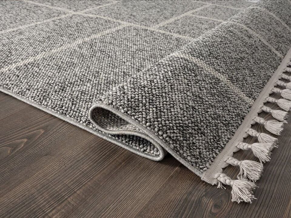 FIRSAT ÖLÇÜ 160x230 (4 m2)  Gri/Antrasit Renk Bukle Halı