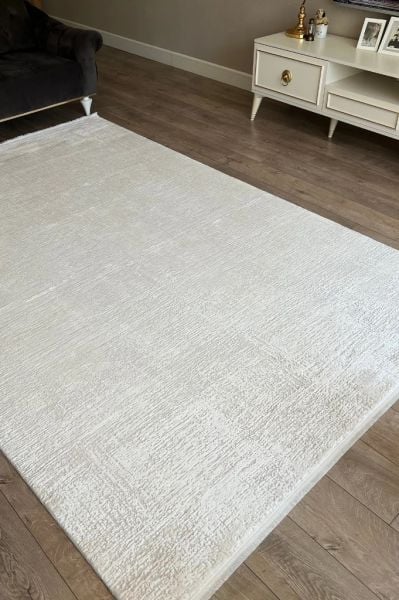 Monza Serisi Krem Renk Akrilik Salon Halısı AP-6641