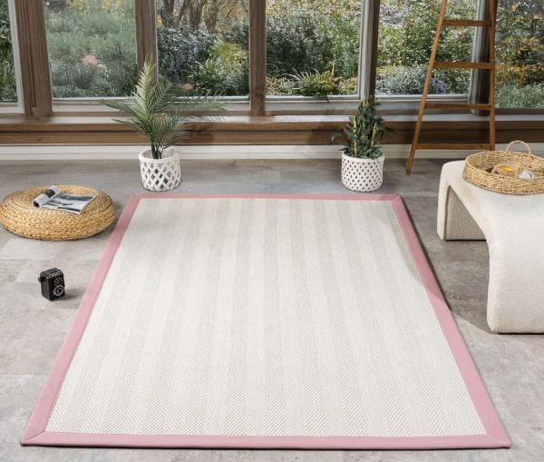 Beta Serisi Bordürlü Sisal Halı NX-5654