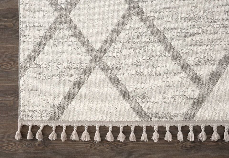 FIRSAT ÖLÇÜ 160x230 (4 m2)  Gri/Ekru Renk Bukle Halı