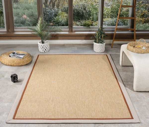 Beta Serisi Bordürlü Sisal Halı NX-5655