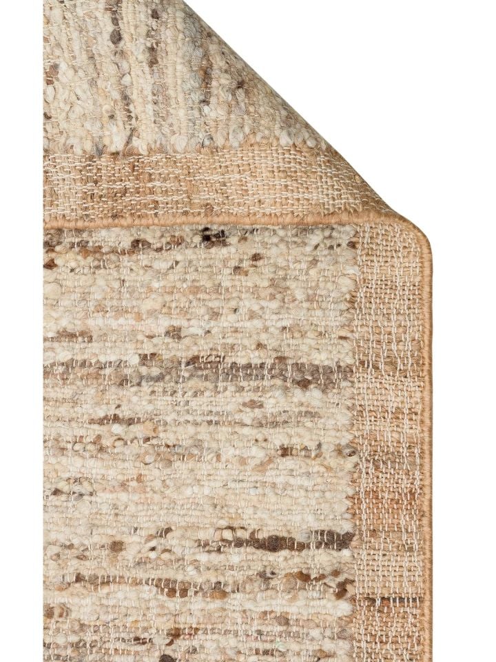 Karya Serisi %100 Doğal Yün ve Jüt Harmanlı Havsız El Dokuma Halı NX-3698