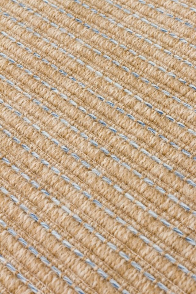 Avina Serisi Natural/Mavi Kolay Temizlenebilir Sisal Halı EH-54