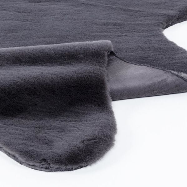Cloud Serisi Makinede Yıkanabilir Yüksek Kalite Antrasit Peluş Halı NX-102