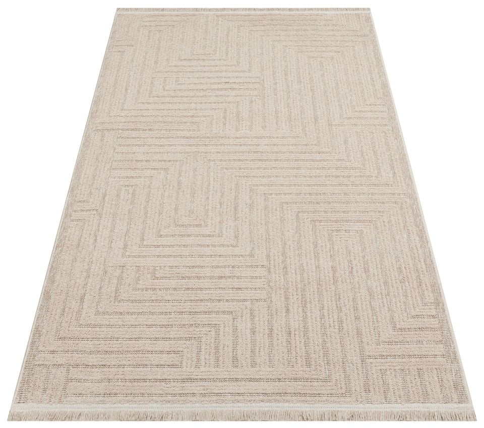 Cosmos Serisi Yumuşak Dokuma Modern Bej Renk Halı TH-177