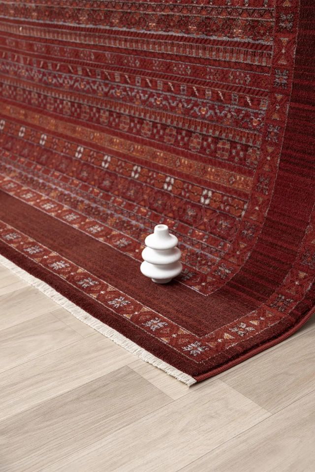 Luna Serisi Bordo Renk Makine Halısı SH-0259B