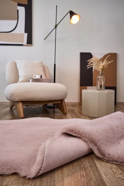 Cloud Serisi Makinede Yıkanabilir Yüksek Kalite Pudra Peluş Halı NX-103