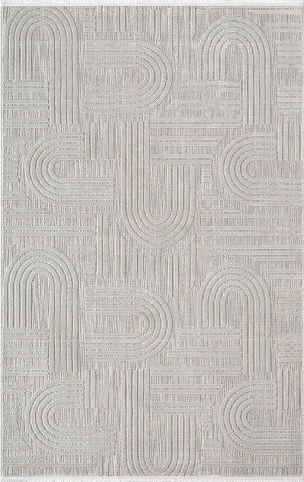 FIRSAT ÖLÇÜ Gri Makine Dokuma Halısı 160x230