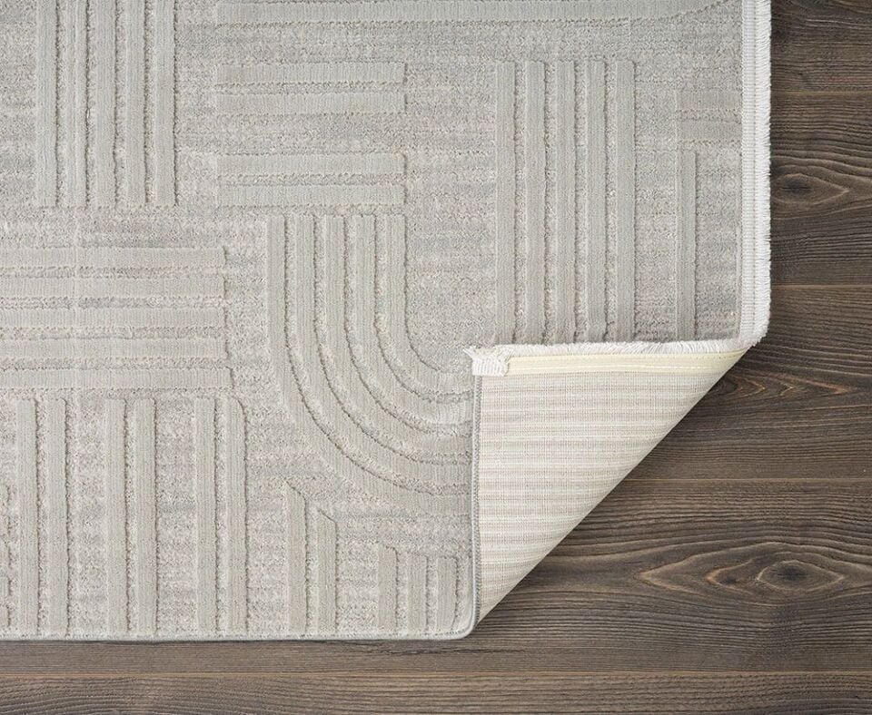 FIRSAT ÖLÇÜ Gri Makine Dokuma Halısı 160x230