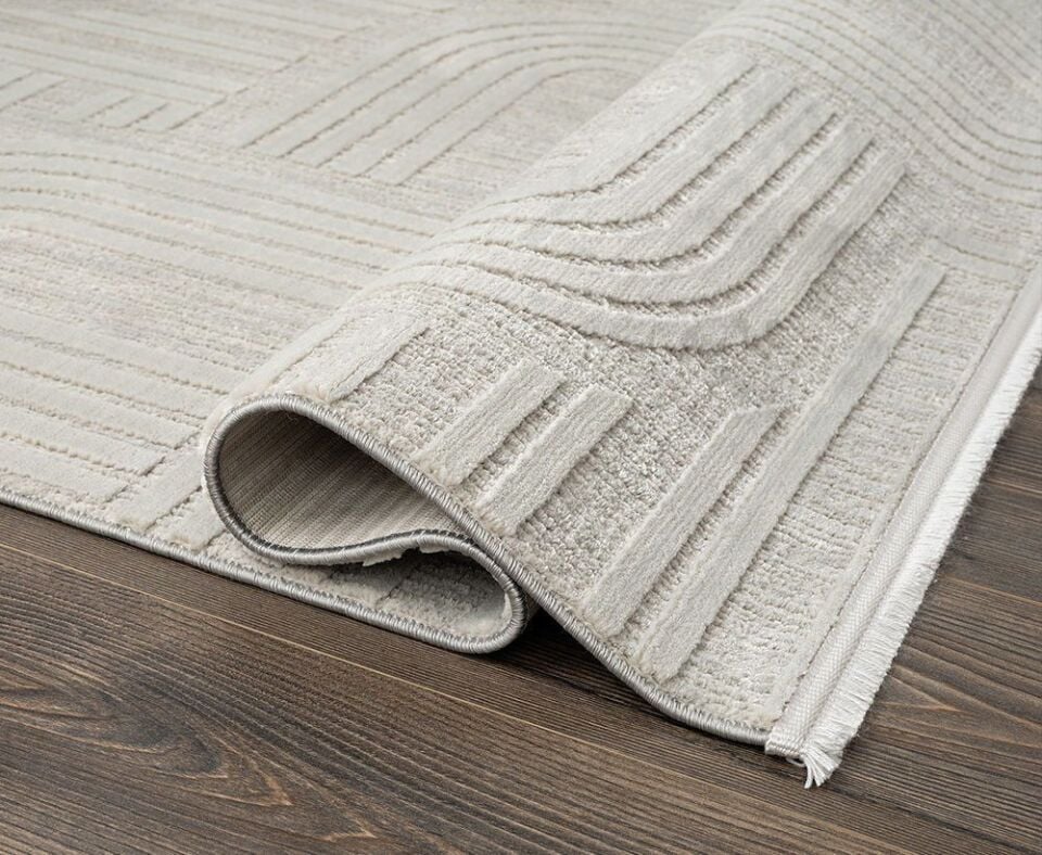 FIRSAT ÖLÇÜ Gri Makine Dokuma Halısı 160x230