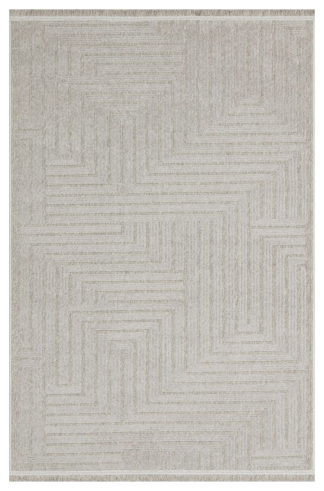 Cosmos Serisi Yumuşak Dokuma Modern Gri Renk Halı TH-178