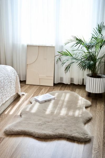 Cloud Serisi Makinede Yıkanabilir Yüksek Kalite Vizon Peluş Halı NX-104