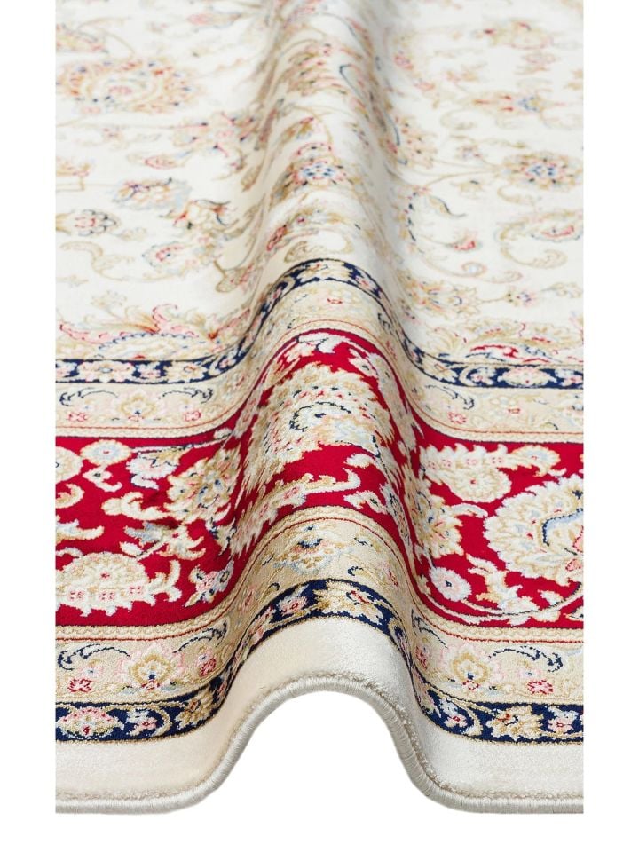 Mirza Serisi 2 Milyon Uç Sıklığı ile Dokunan Klasik Desenli İpeksi Viskon Halı NX-715