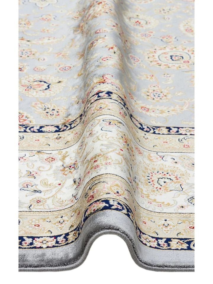 Mirza Serisi 2 Milyon Uç Sıklığı ile Dokunan Klasik Desenli İpeksi Viskon Halı NX-716