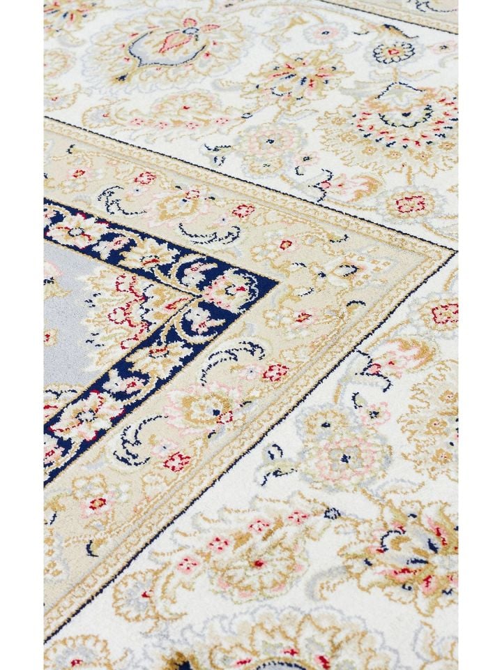 Mirza Serisi 2 Milyon Uç Sıklığı ile Dokunan Klasik Desenli İpeksi Viskon Halı NX-716