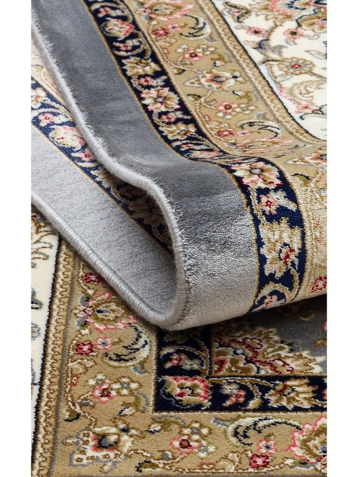 Mirza Serisi 2 Milyon Uç Sıklığı ile Dokunan Klasik Desenli İpeksi Viskon Halı NX-716