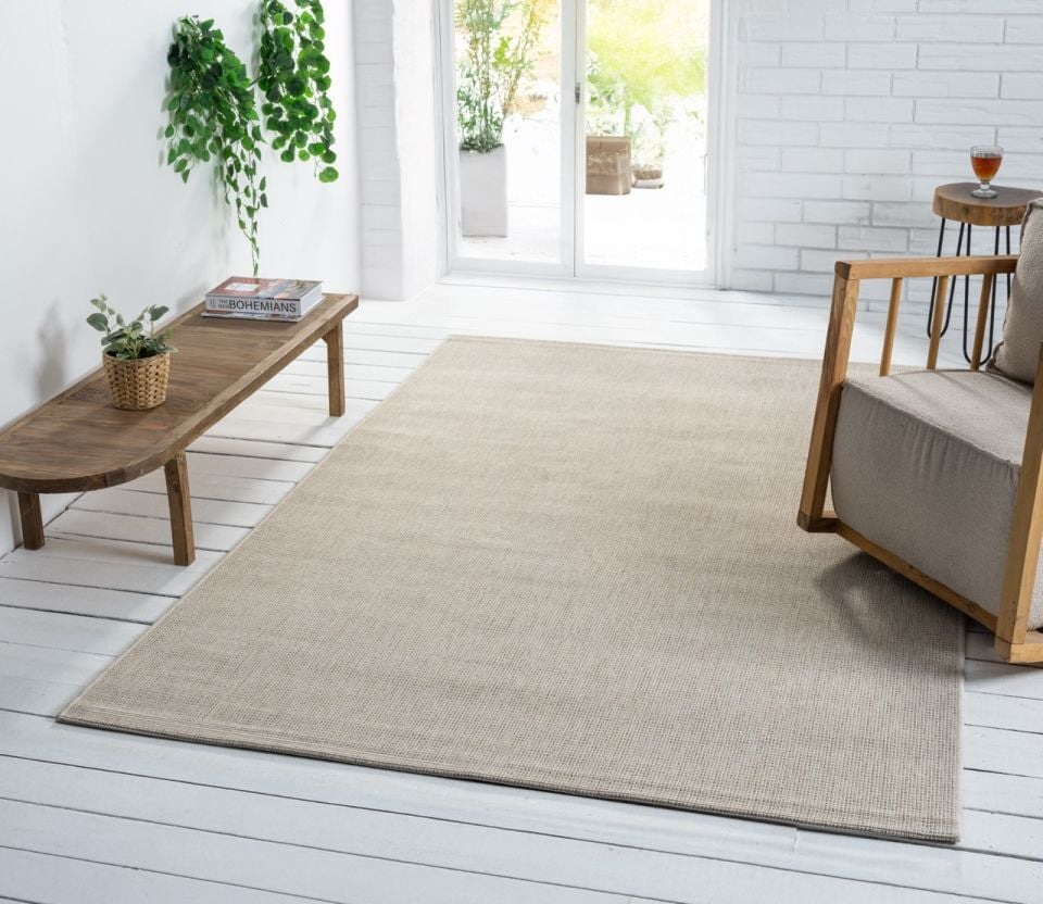 Avina Serisi Krem Kolay Temizlenebilir Sisal Halı SH-51