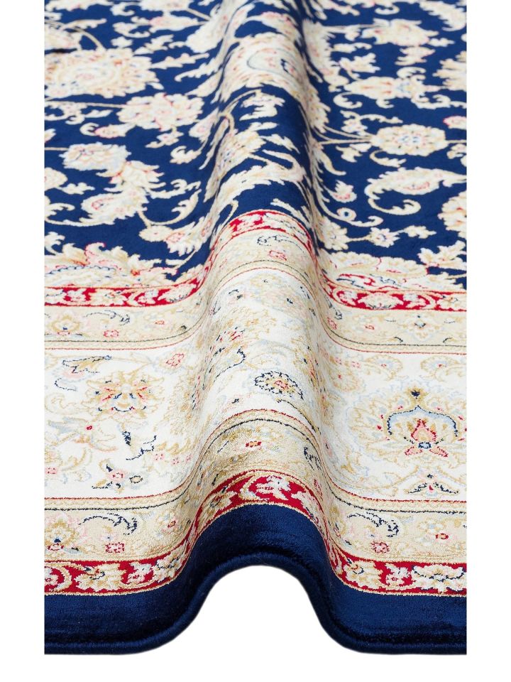 Mirza Serisi 2 Milyon Uç Sıklığı ile Dokunan Klasik Desenli İpeksi Viskon Halı NX-717