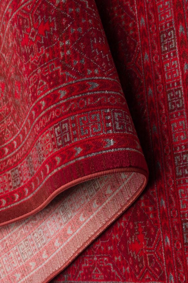 Luna Serisi Bordo Renk Makine Halısı EH-0263