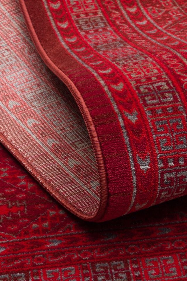 Luna Serisi Bordo Renk Makine Halısı EH-0263