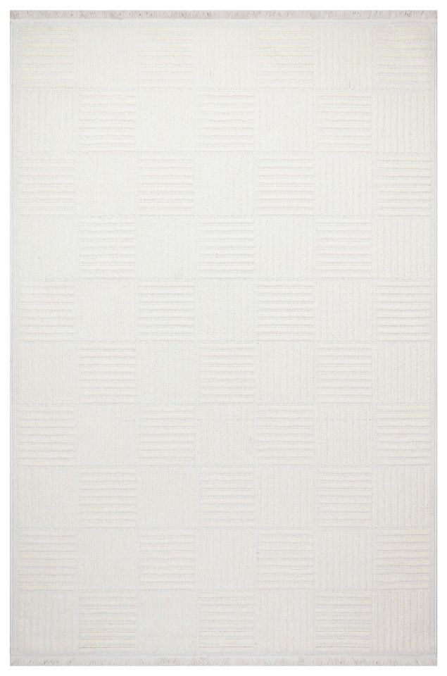 Cosmos Serisi Yumuşak Dokuma Modern Krem Renk Halı TH-180